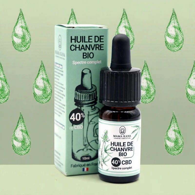 Aceite con un 40 % de CBD de espectro completo 🇫🇷