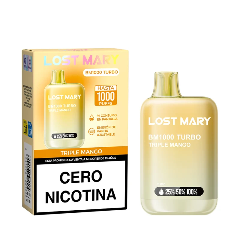 Lost Mary BM1000 Triple Mango Sin Nicotina