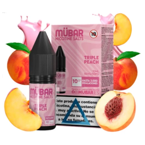 Triple Peach 10ml (Sales de nicotina) (Mübar)