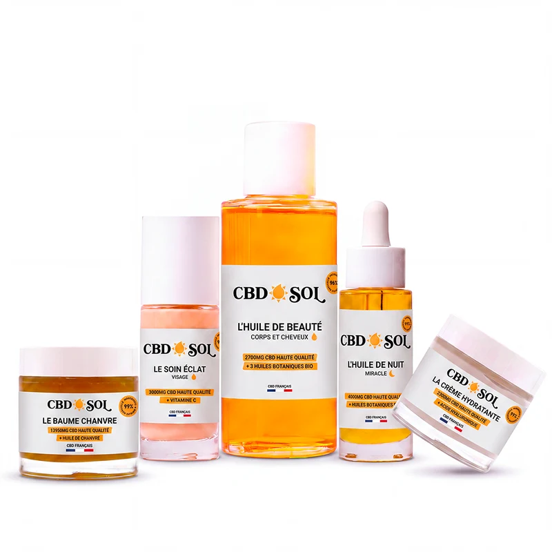 Pack de cosméticos con CBD