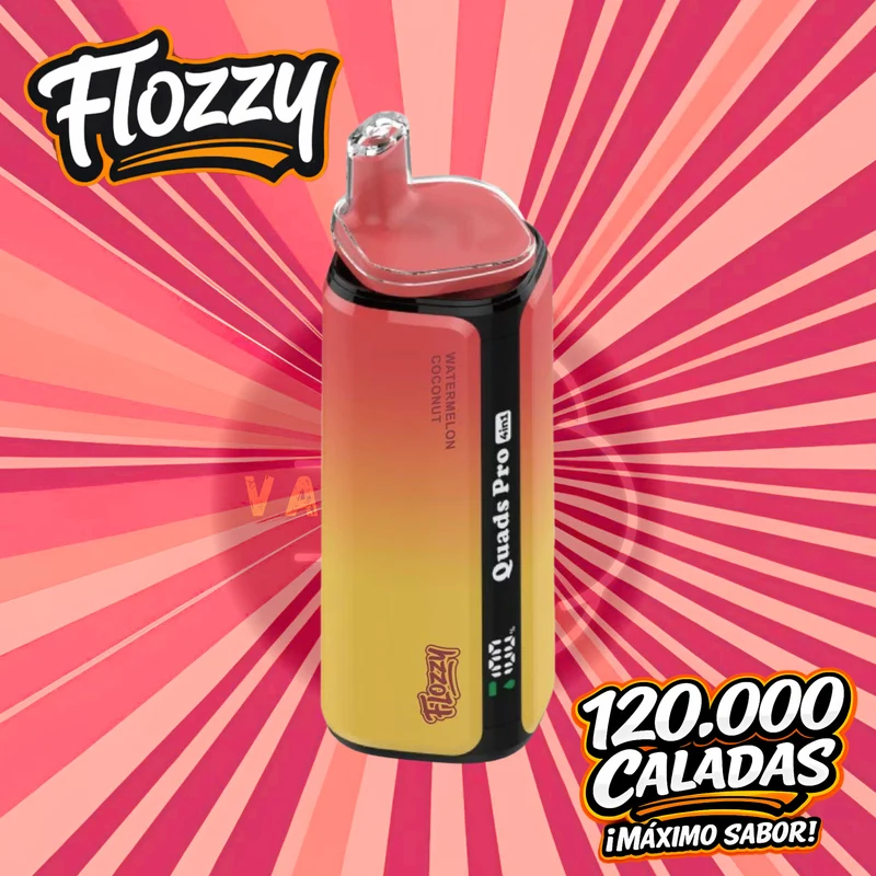 Vaper 120.000 Caladas 4 sabores en 1 FLOZZY SANDIA COCO | CHERRY BOOM | TRIPLE FRESA | PIÑA ICE