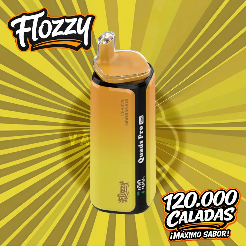 Vaper 120.000 Caladas 4 sabores en 1 FLOZZY FRESA PLATANO | FRAMBUESA AZUL | COLA ICE | MELON PLATANO PIÑA