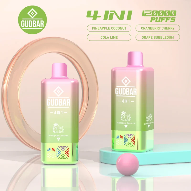 Vaper 120.000 Caladas 4 sabores en 1 GUDBAR