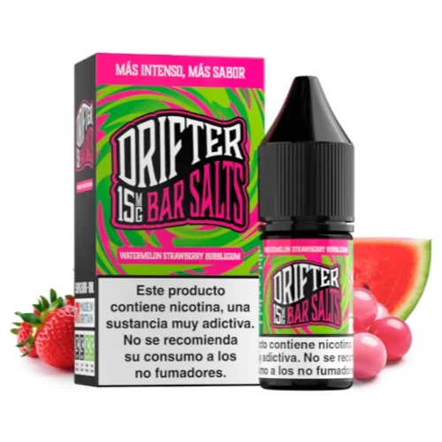 Watermelon Strawberry Bubblegum 10ml (Sales de nicotina) (Drifter Bar)