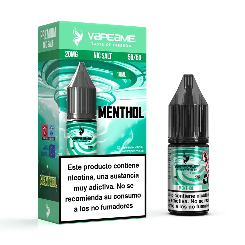 Vapeame Nic Salt Menthol 10ml | Sales de Nicotina