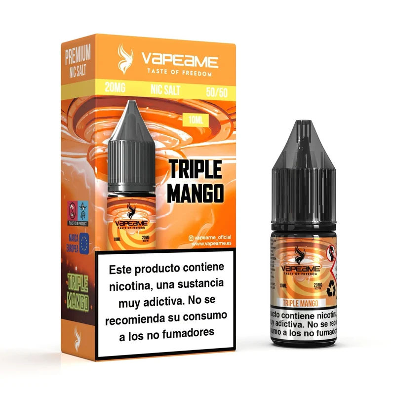 Vapeame Nic Salt Triple Mango 10ml | Sales de Nicotina