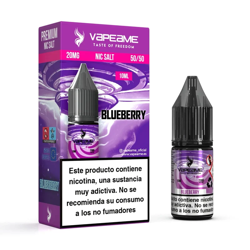 Vapeame Nic Salt Blueberry 10ml | Sales de Nicotina