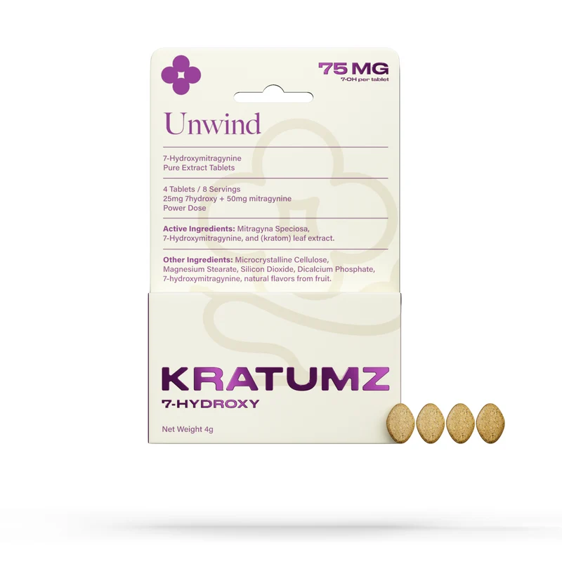 Kratumz 7OH Unwind Tablets 75 MG