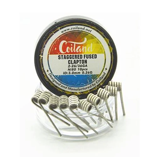 Resistencia Coiland Staggered Fused Clapton (pack de 10uni)