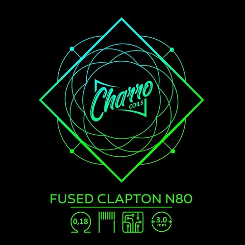 Resistencia Charro Coils Dual Fused Clapton N80 (pack de 2uni)