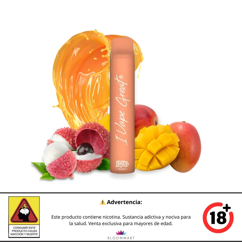 IVG 1000 Puff Mango Lychee - Vaporizador Desechable