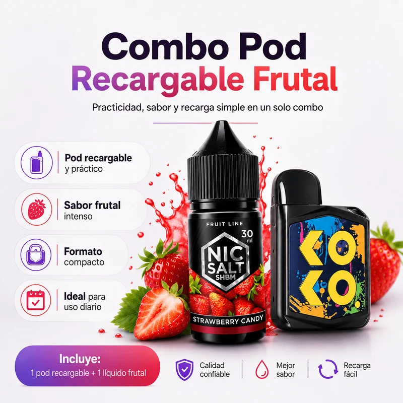 Combo Pod Recargable Frutal