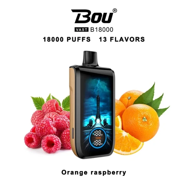 Bou VAST B1800 Orange Raspberry 0% Nic.