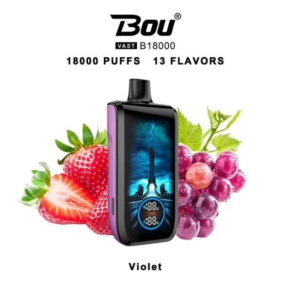 Bou VAST B1800 Violet 0% Nic.