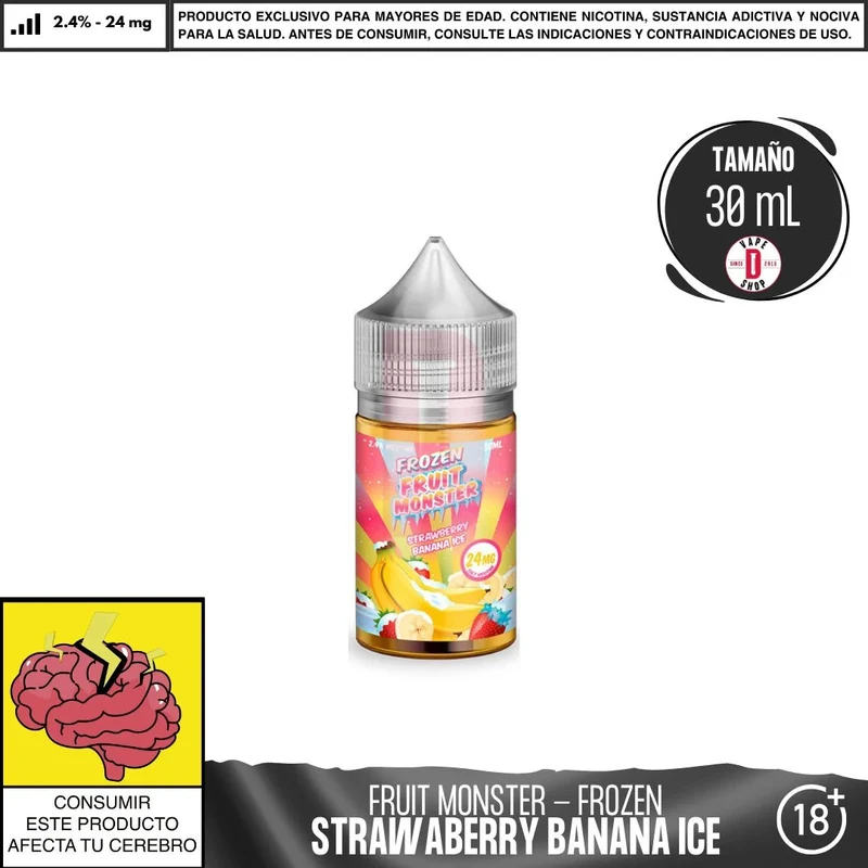 Frozen Fruit Monster Strawberry Banana Ice Salts