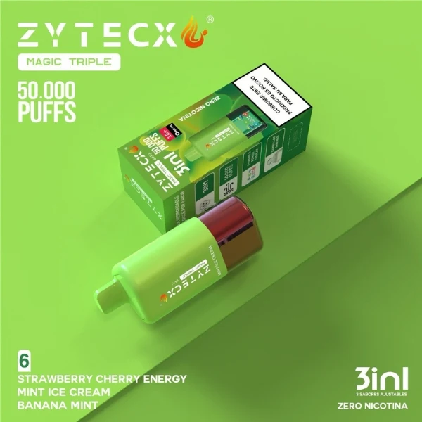 Vaper Triple Sabor Zytecx 65.000 Nº6 0% Nic.