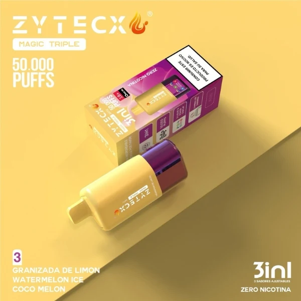 Vaper Triple Sabor Zytecx 65.000 Nº3 0% Nic.
