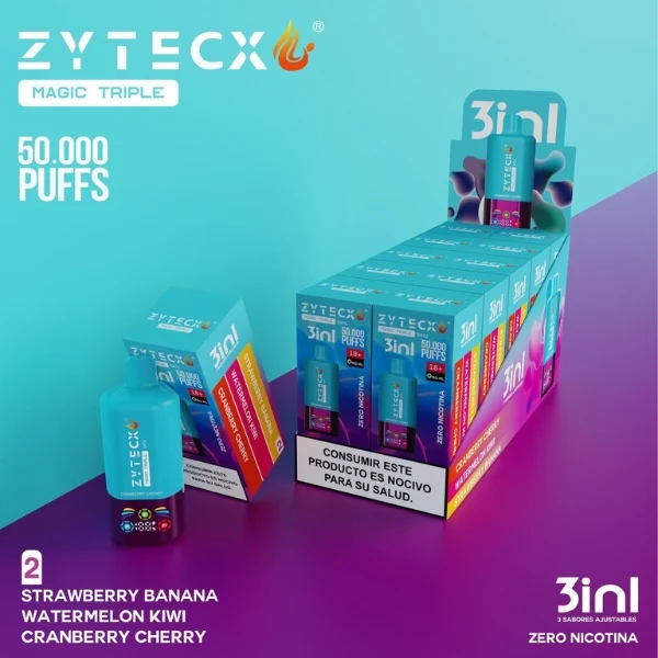 Vaper Triple Sabor Zytecx 65.000 Nº2 0% Nic.