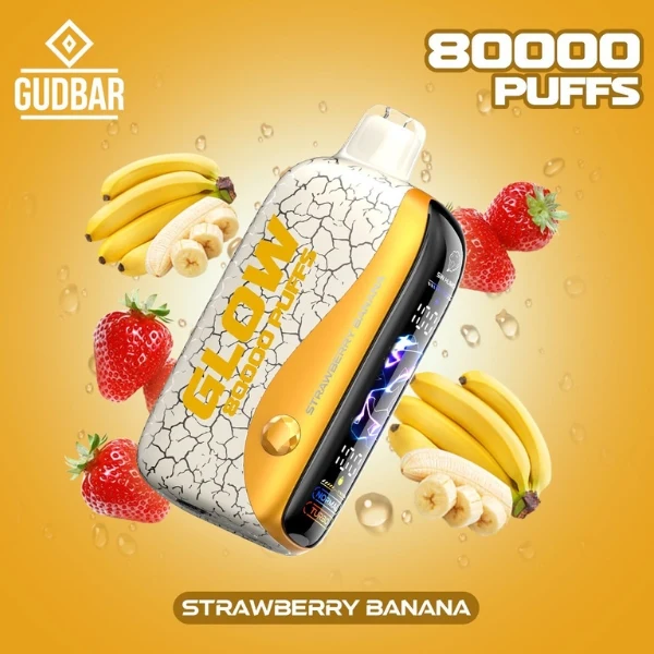 GudBar Glow 80000 Puffs – Strawberry Banana