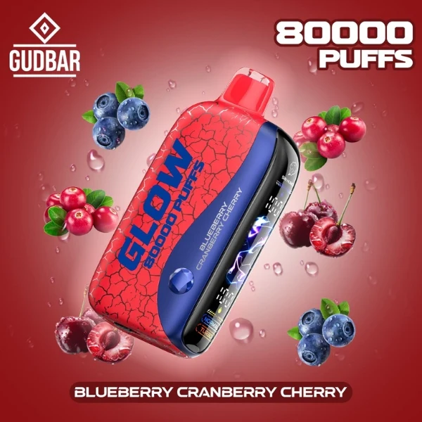 GudBar Glow 80000 Puffs – Blueberry Cranberry Cherry