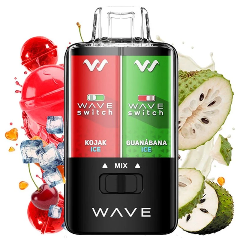Bud Vape Wave Switch Doble Sabor 40000 Puffs Kojac Ice y Ganabana Ice