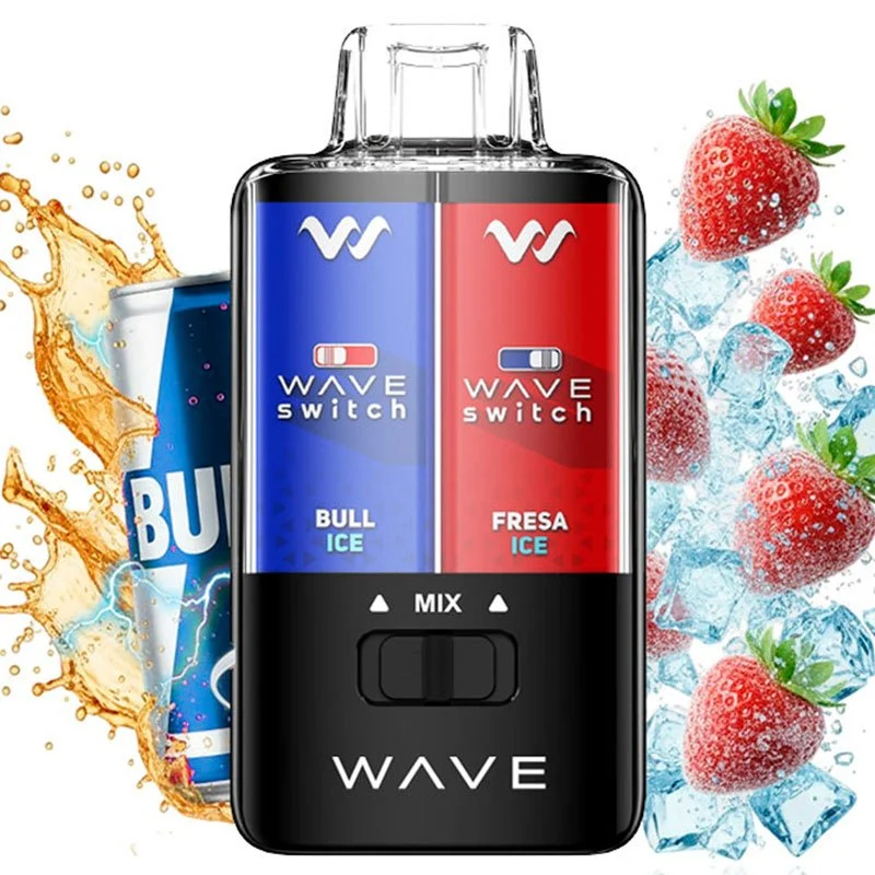 Bud Vape Wave Switch Doble Sabor 40000 Puffs Fresa Helada y Red Bull