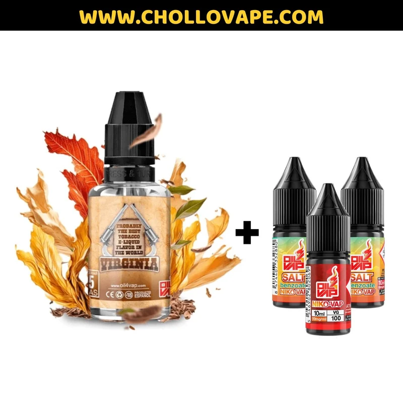 Oil4Vap - Virginia Pack Sales de Nicotina 34ml