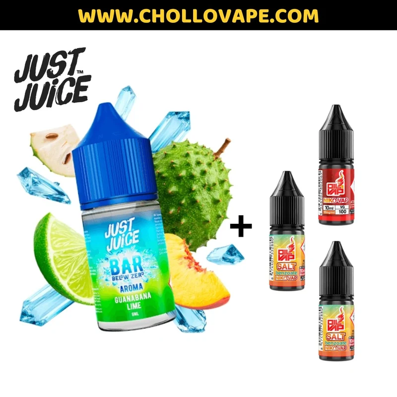 Pack De Sales Just Juice Below Zero - Guanabana Lime 36ml