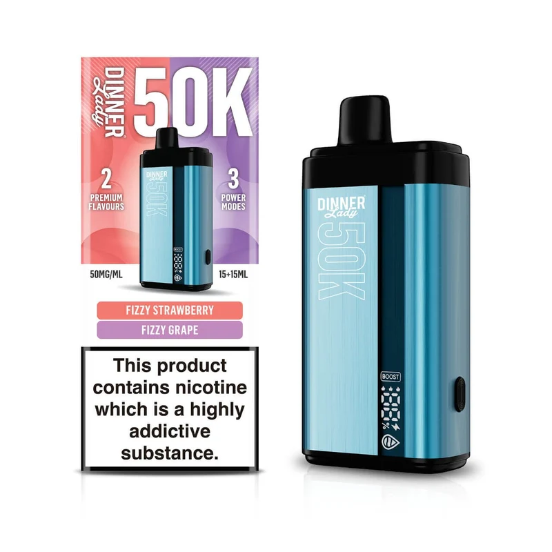 Pod descartable Dinner Lady Fizzy Strawberry / Fizzy Grape 50K Dual Flavor