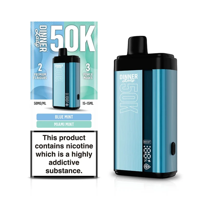 Pod descartable Dinner Lady Blue Mint / Miami MInt 50K Dual Flavor