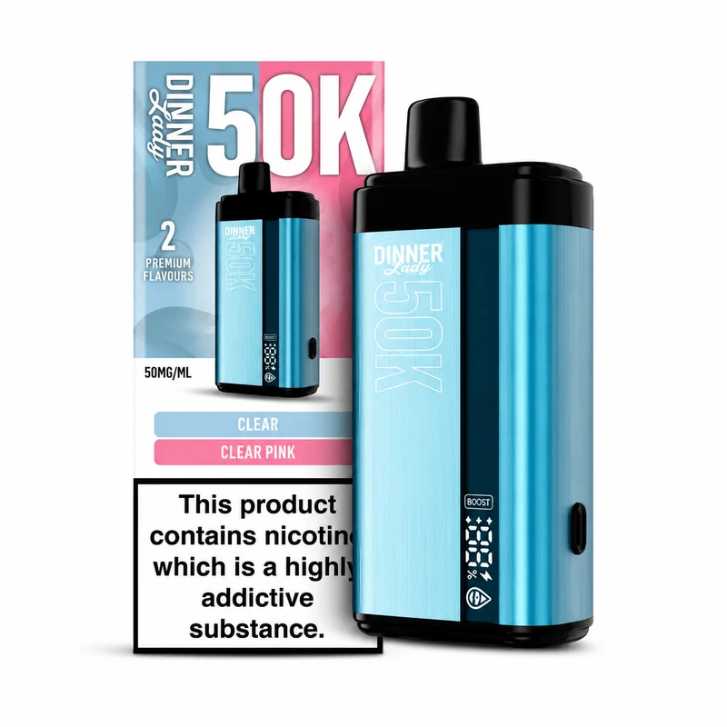 Pod descartable Dinner Lady Clear / Clear Pink 50K Dual Flavor