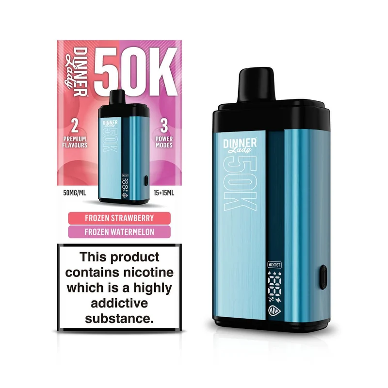 Pod descartable Dinner Lady Frozen Strawberry / Frozen Watermelon 50K Dual Flavor