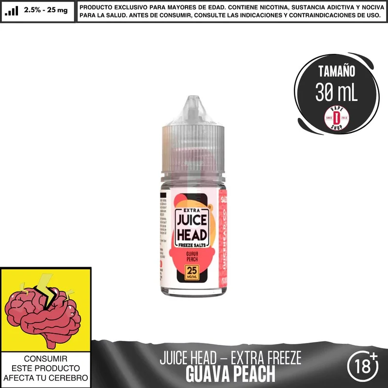 Guava Peach Extra Freeze Salts