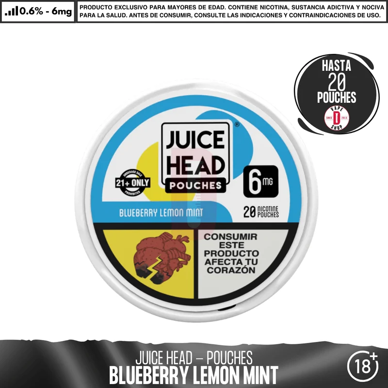 Juice Head - Pouches Bolsas de Nicotina