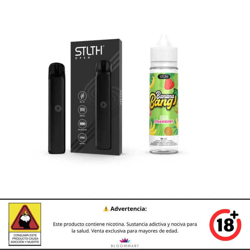 Kit STLTH OPEN + Banana Bang Ice Base Libre 60 mL