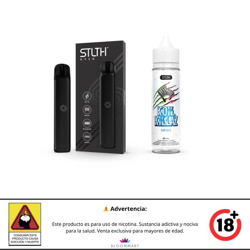 Kit STLTH OPEN + Koil Killaz Polar Base Libre 60 mL