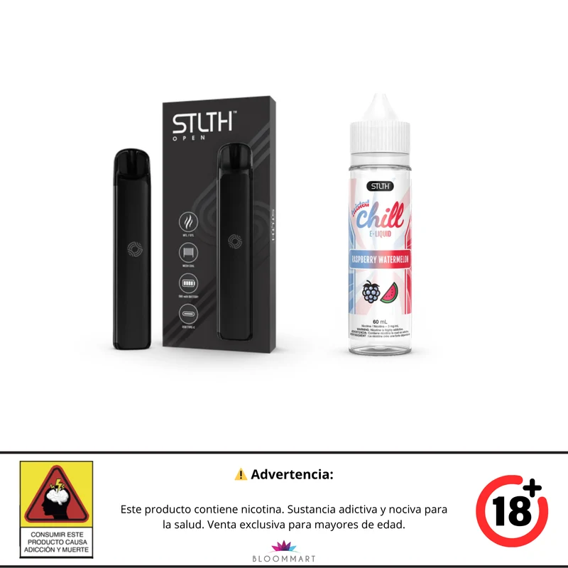 Kit STLTH OPEN + Twisted Chill Base Libre 60 mL