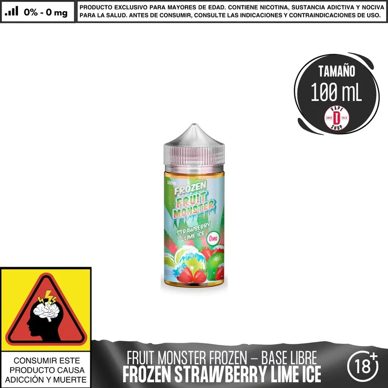 Frozen Fruit Monster Strawberry Lime Ice