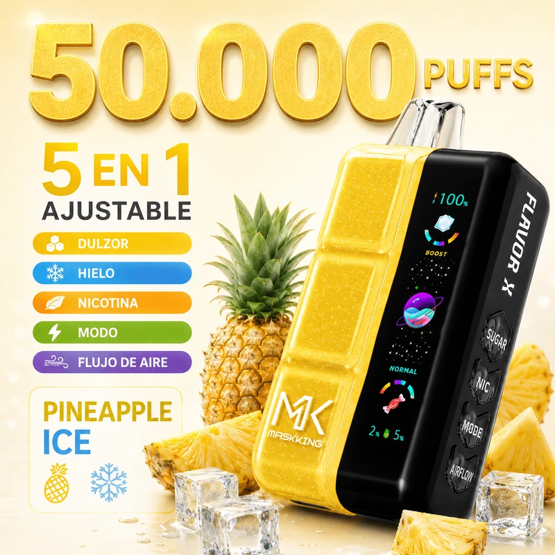 Pod descartable Maskking Flavor X 50000 Puffs Pineapple Ice