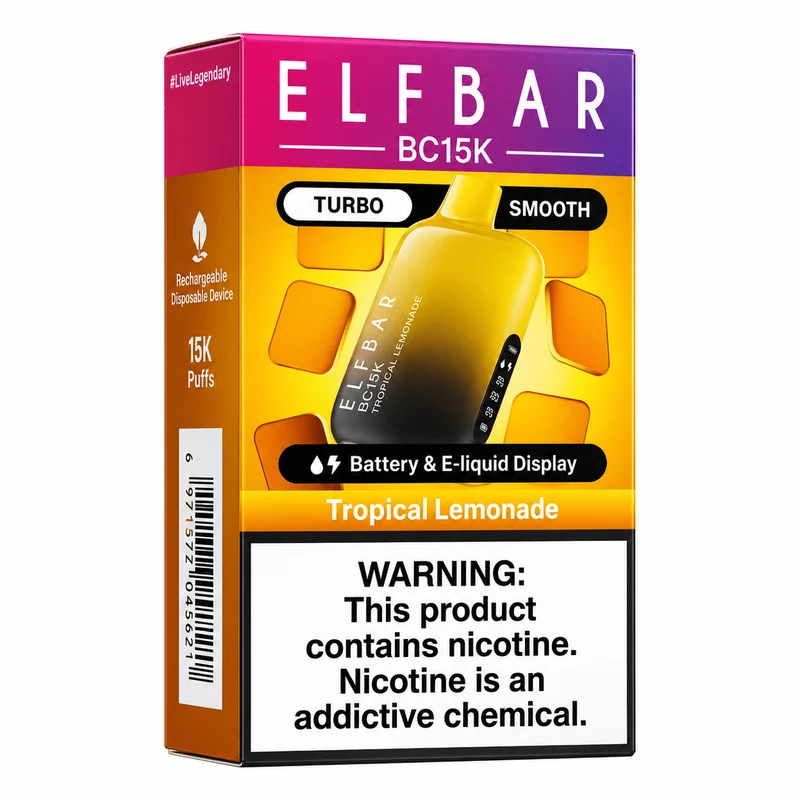 Pod descartalbe Elfbar BC15000 Tropical Lemonade