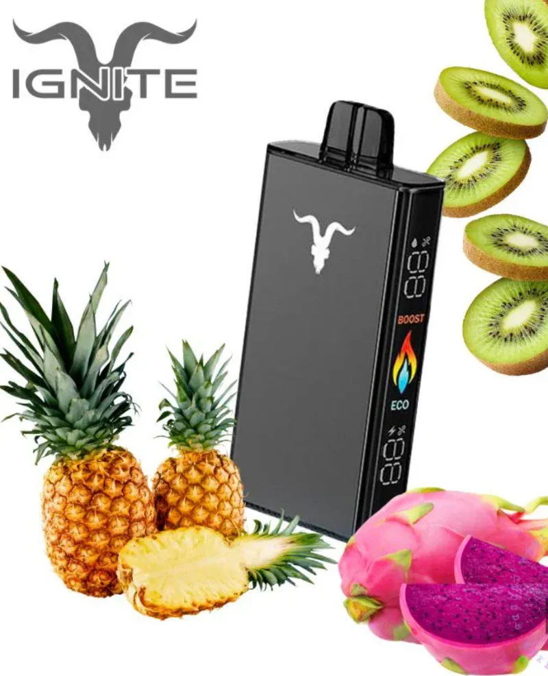 Pod descartable Ignite V400 40000 puffs Ice Pineapple Kiwi Dragon Fruit