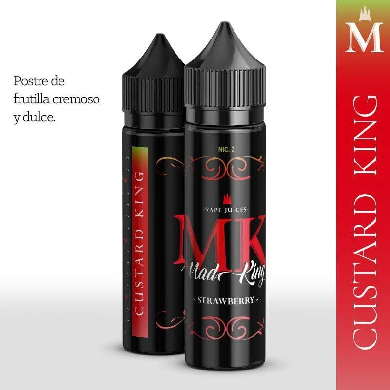 Líquido Mad King Custard King Strawberry 60ml