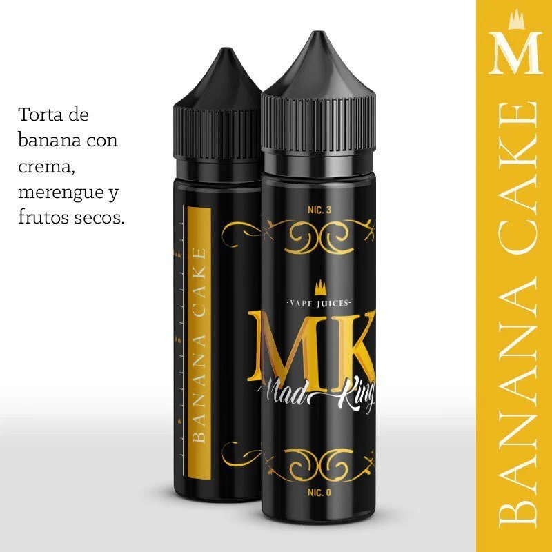 Líquido Mad King Banana Cake 60ml