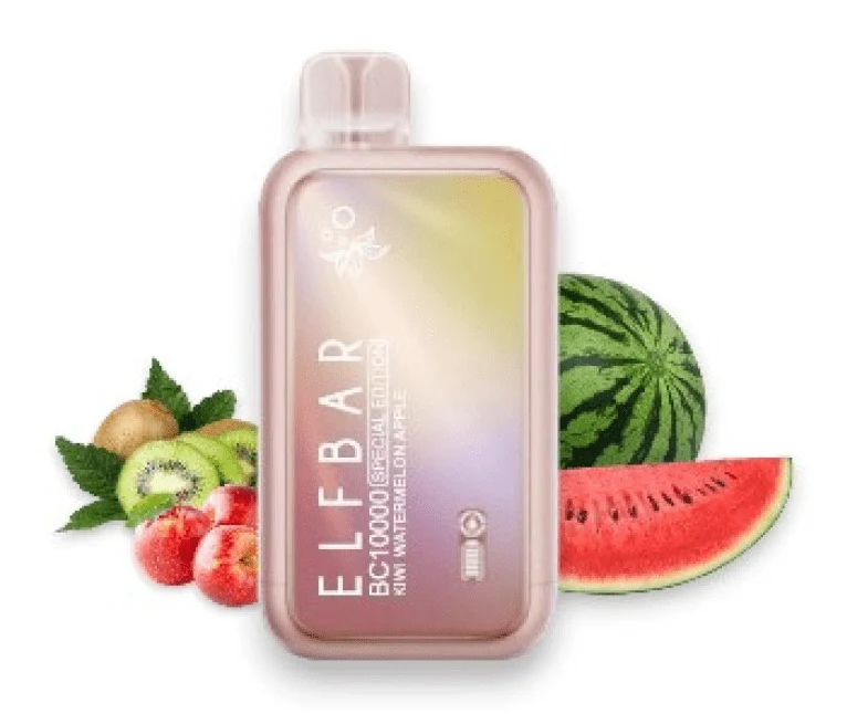 Pod descartable ElfBar Kiwi Watermelon Apple BC10000 Puffs