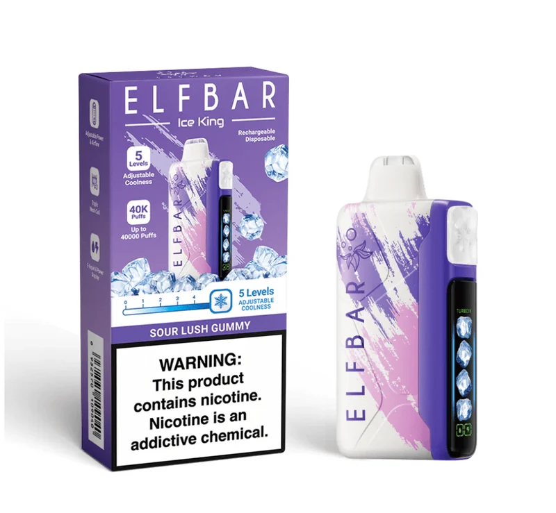 Pod descartable ElfBar Ice King 40000 Puffs Sour Lush Gummy