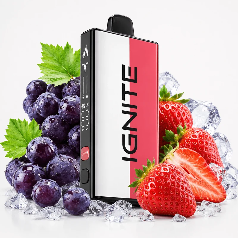 Pod descartable Ignite V400 40000 puffs Mix Grape Ice / Strawberry