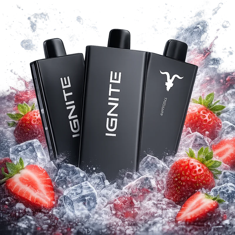 Pod descartable Ignite V55 Ultra Thin 5500 Puffs Strawberry Ice