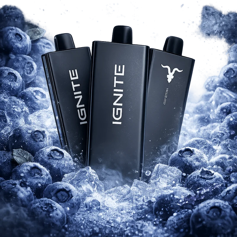 Pod descartable Ignite V55 Ultra Thin 5500 Puffs Blueberry Ice