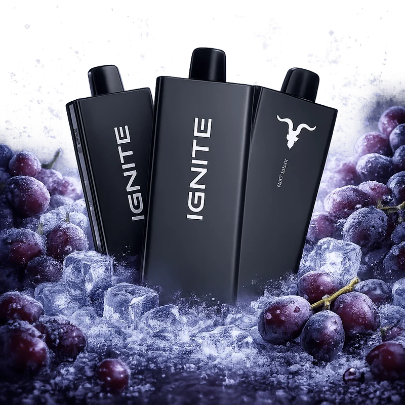 Pod descartable Ignite V55 Ultra Thin 5500 Puffs Grape Ice