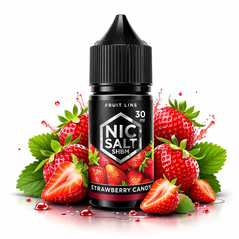 Líquido Shibumi Nic Salt Strawberry Candy 30ml